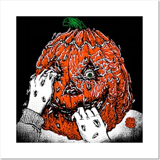 Pumpkin Face Posters and Art